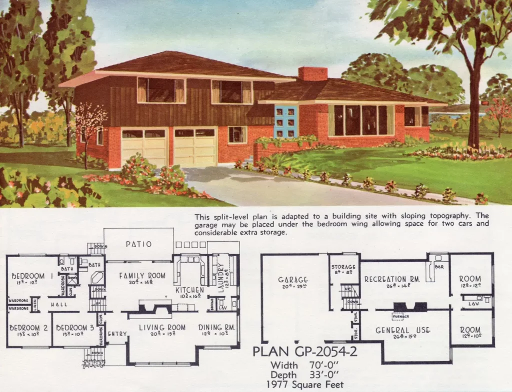 Split Level Layout Blueprint